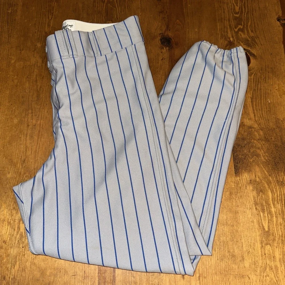 Rawlings Pinstripe Game Used Baseball Pants Made In USA Mark Of‎ A Pro Size 36